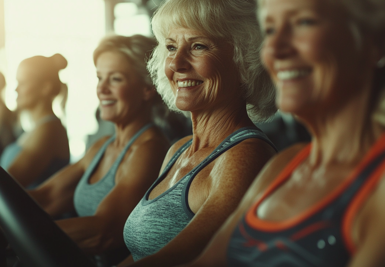 Активні люди старшого віку практикують баланс